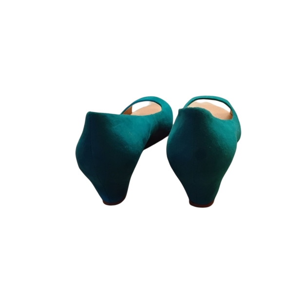 Dolce Vita Women's 7M Teal Suede Wedge 2 1/2" Platform Heel - Picture 3 of 5